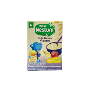 NESTUM CEREAL INFANTIL 6 MESES TRIGO-BANANO Y MANZANA X 200 GR